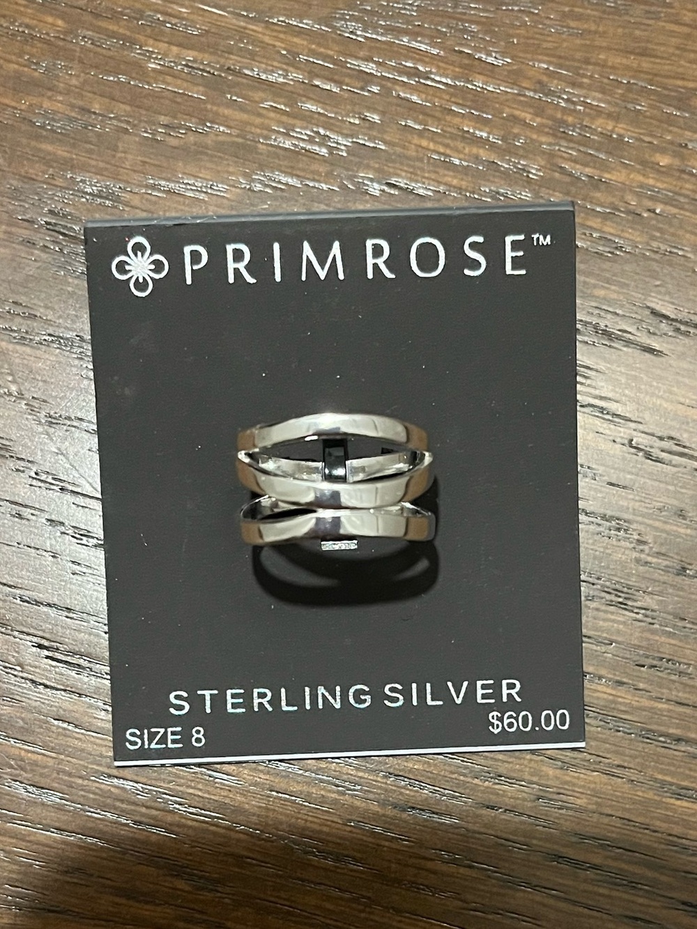 NWT PRIMROSE Sterling Silver Ring